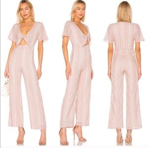 Superdown Mollie Tie Front Jumpsuit Size XXS
